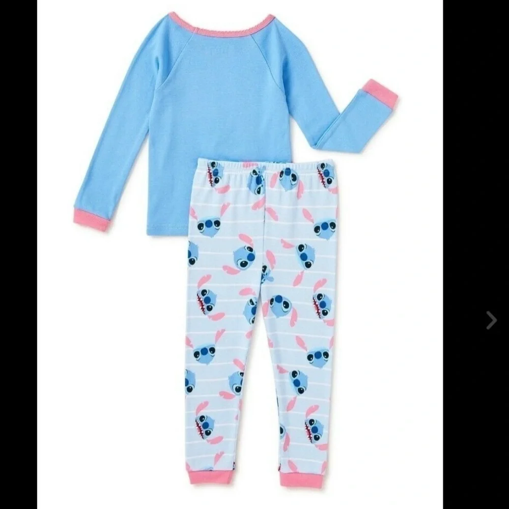 3T Lilo & Stitch Toddler Pajamas 2 piece PJ set Long sleeve top & Pants Disney